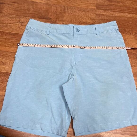 Goodfellow & Co Mens Mid-Rise Flat Front Chino Shorts Blue Size W33 - Picture 7 of 13